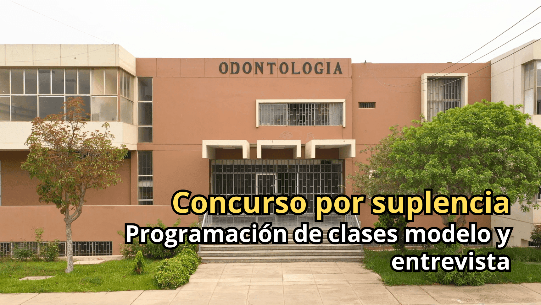 Programacion de Clase modelo y entrevista de Concurso por Suplencia