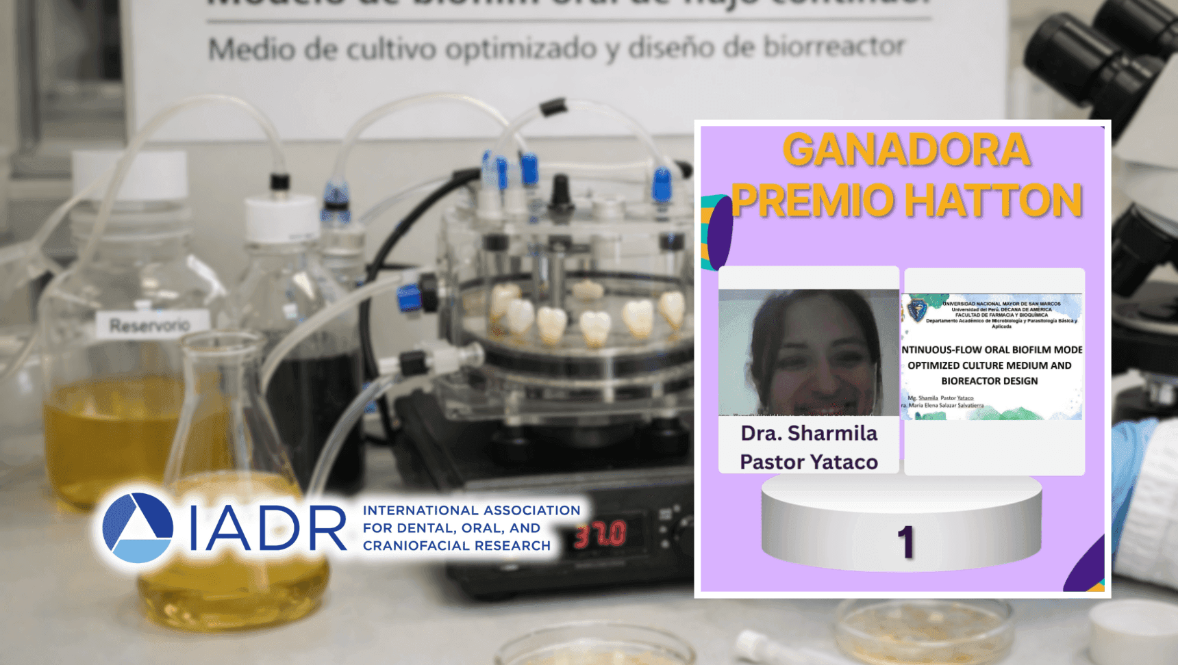 Sanmarquina obtiene el primer lugar en el Hatton Award Categoría Senior y otra investigadora de la UNMSM recibe mención honorífica en la Categoría Junior