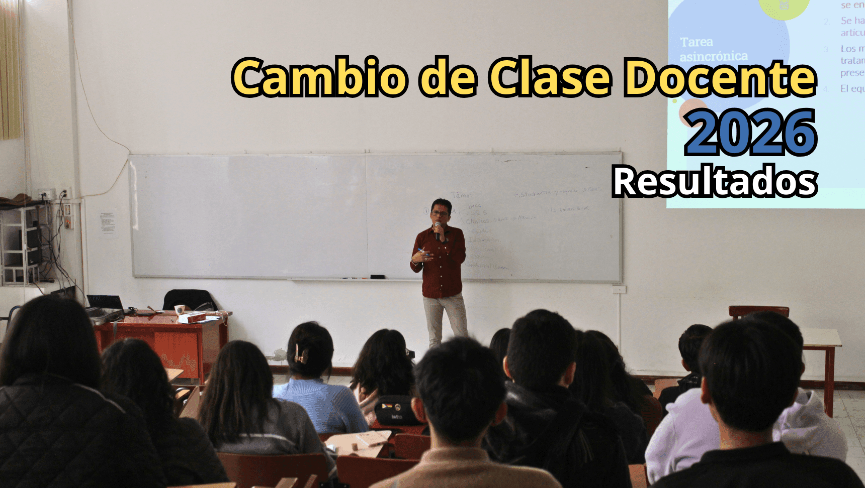 Resultados del Proceso de Cambio de Clase 2026 para Docentes de la FO
