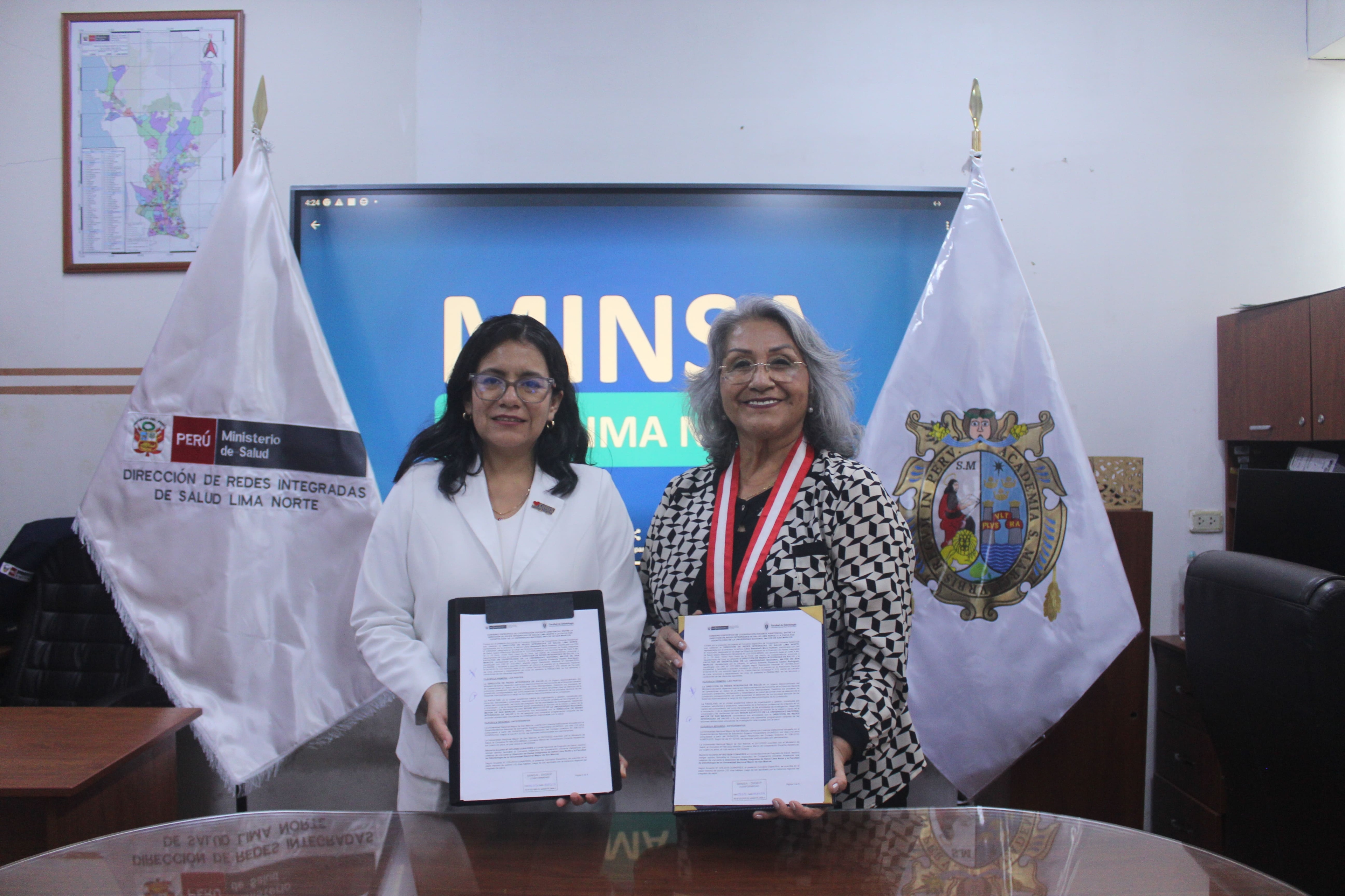 UNMSM y DIRIS Lima Norte fortalecen cooperación docente asistencial para la formación de estudiantes de Odontología