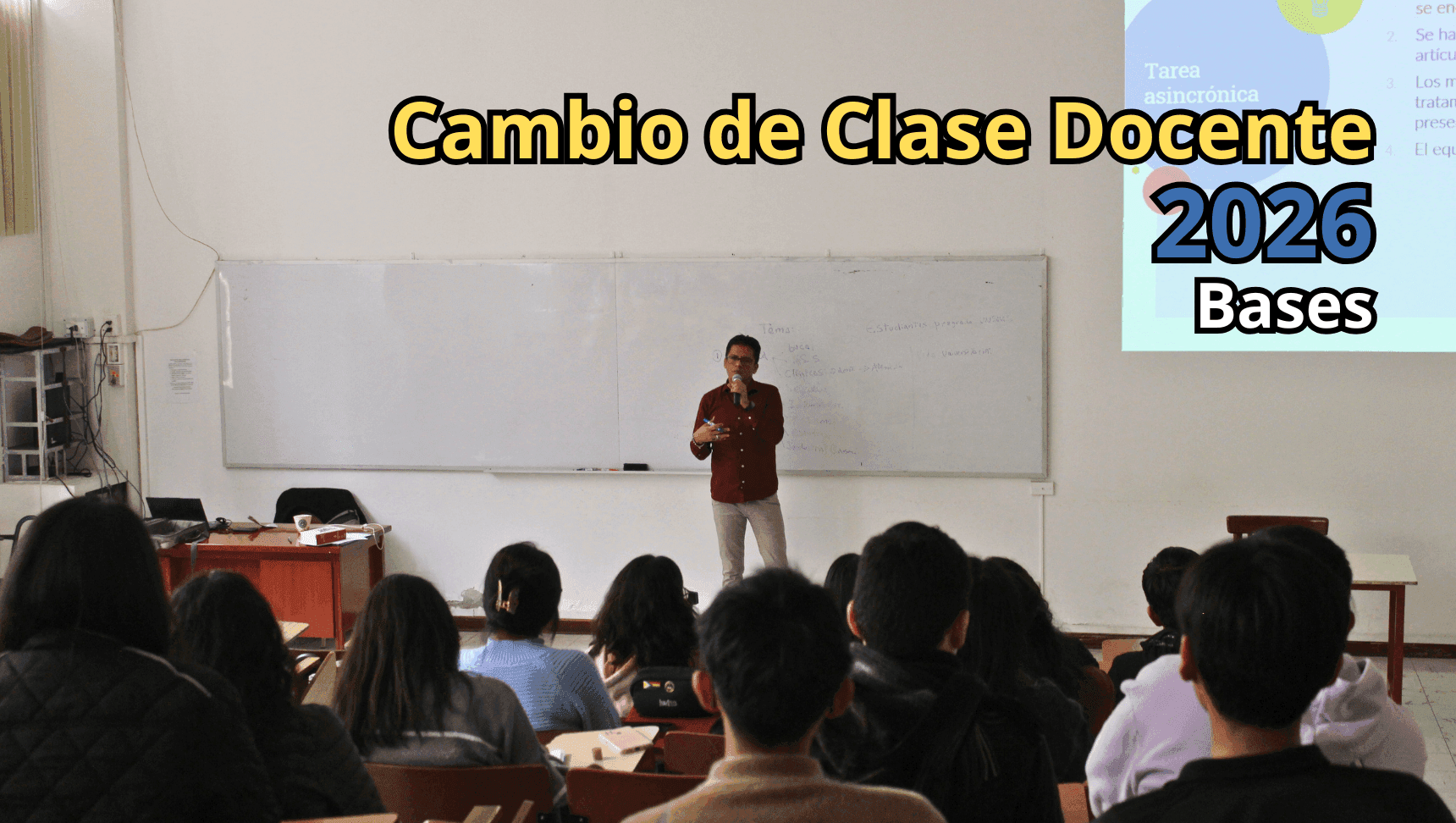 Bases del Proceso de Cambio de Clase 2026 para Docentes de la FO