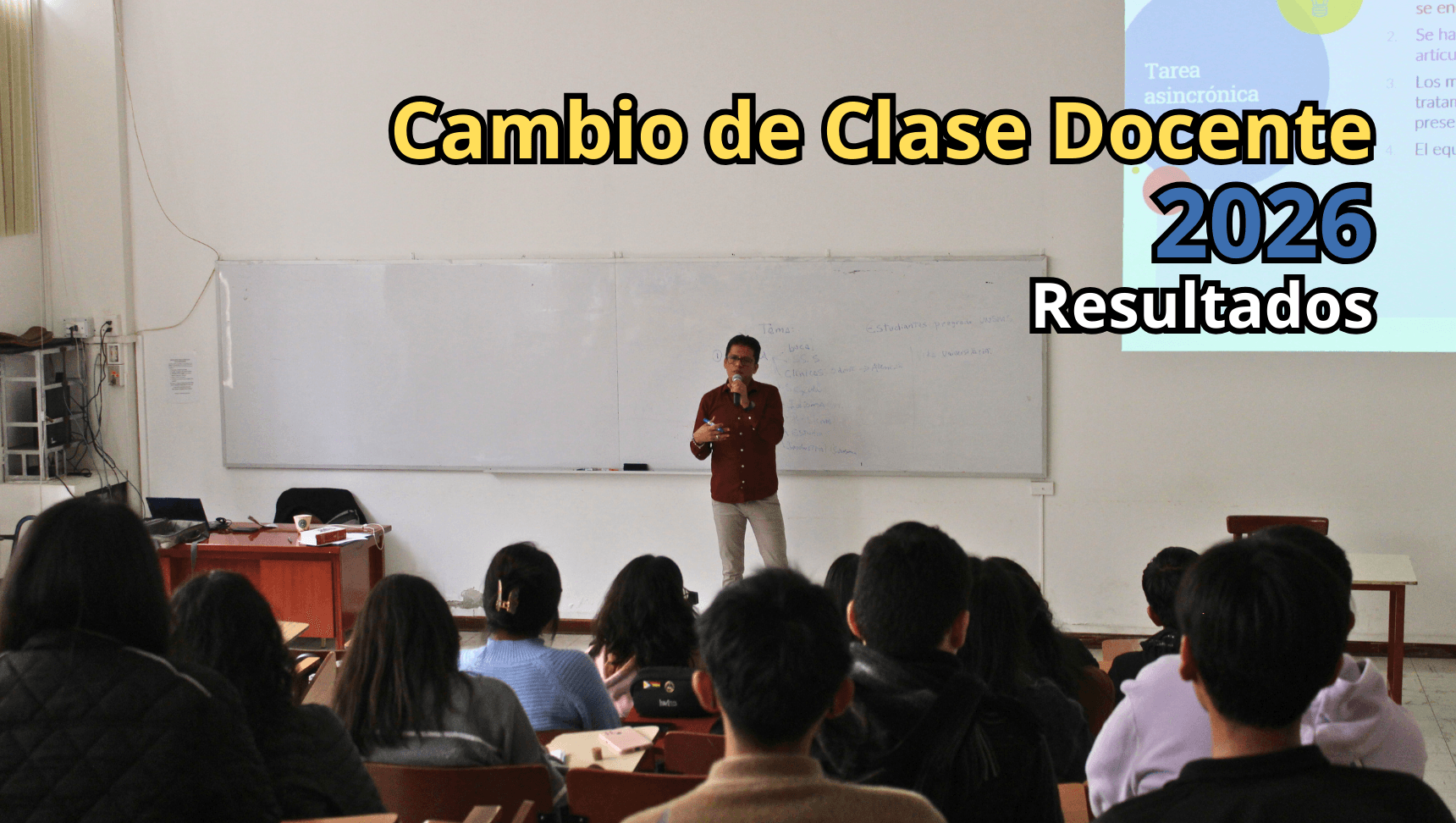 Resultados del Proceso de Cambio de Clase 2026 para Docentes de la FO